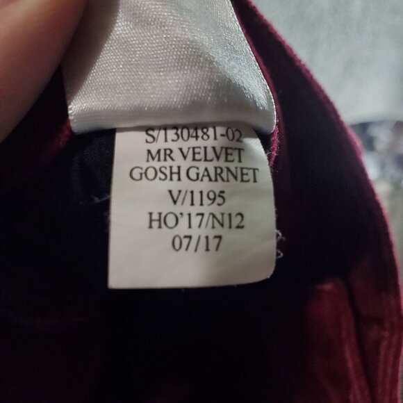 Old Navy Jeans Womens Size 12 Garnet Red Rockstar Mid-Rise Velvet Cotton Stretch - Picture 5 of 11